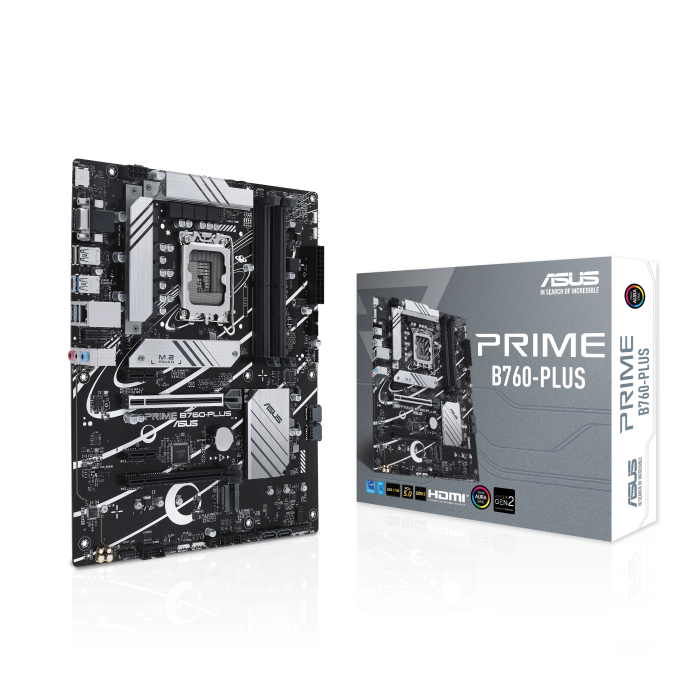 ASUS Prime B760-PLUS Intel Motherboard - Front View