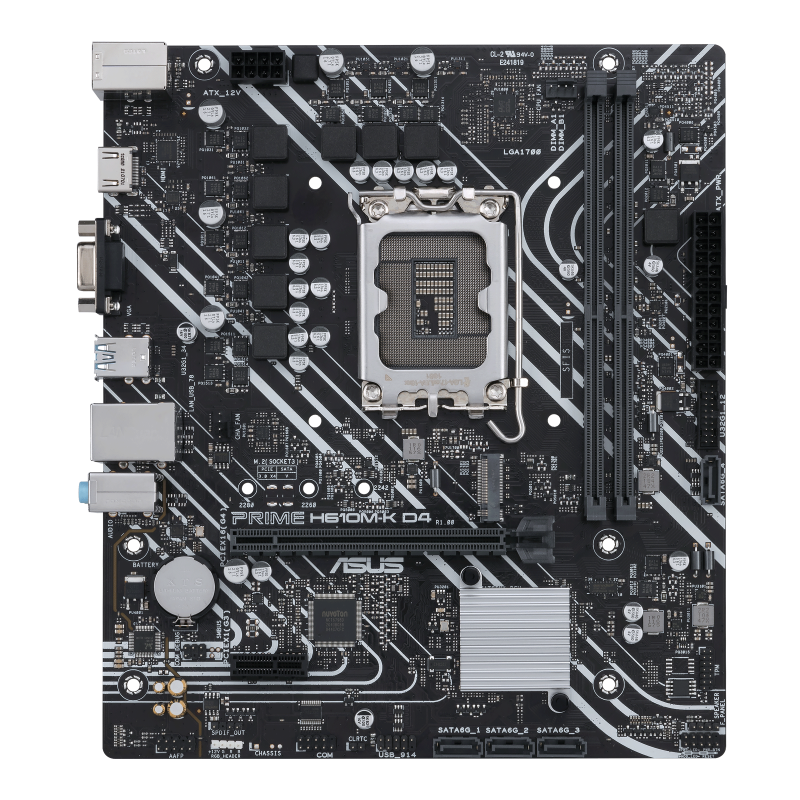 ASUS Prime H610M-K D4 Motherboard - Detail View