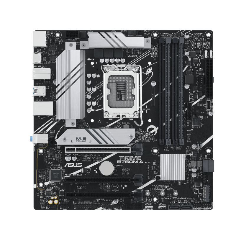 ASUS Prime B760M-A-CSM DDR5 Motherboard - Detail View