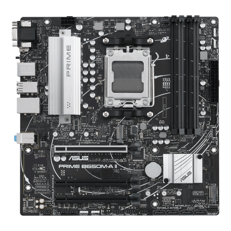 ASUS Prime B650M-A II AM5 Motherboard - Detail View