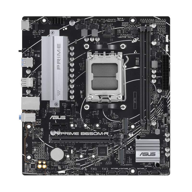 ASUS Prime B650M-R AM5 Motherboard - Detail View