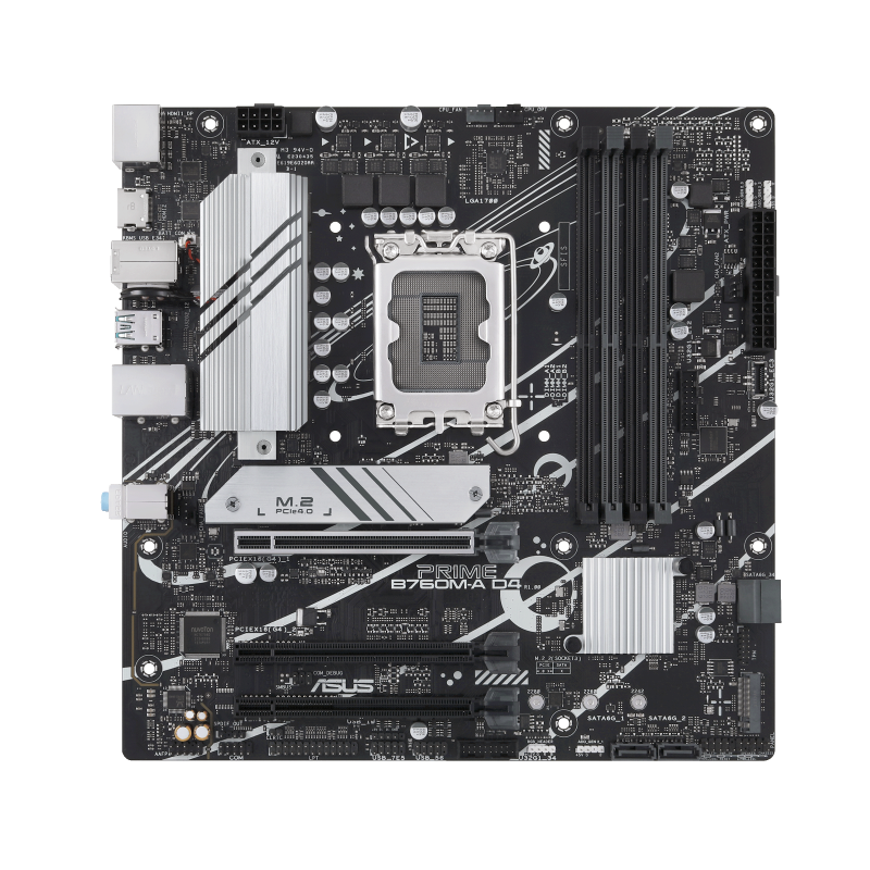 ASUS Prime B760M-A D4-CSM Motherboard - Detail View