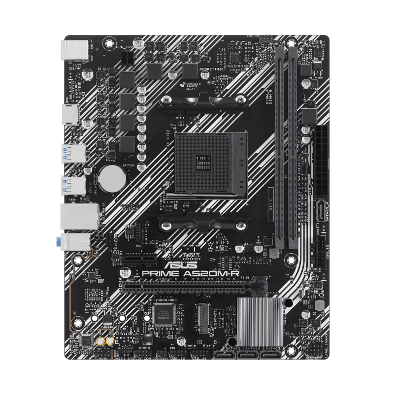 ASUS Prime A520M-R Motherboard - Detail View