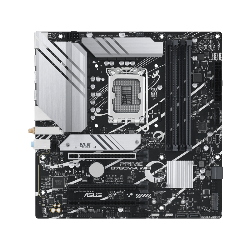 ASUS Prime B760M-A WiFi Motherboard - Detail View